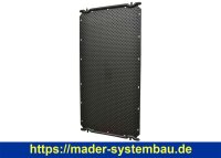 OKU OKU-Max-Absorber 2 x 1 m schwarz Anschlüsse...