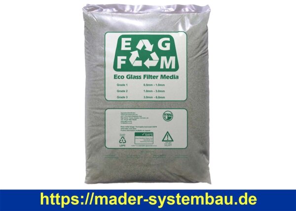 OKU ECO Glas Filter Medium Grade 3  3,0 - 7,0 mm 25 kg