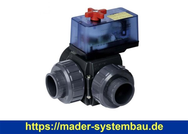 OKU Dreiwegekugelhahn Solar PVC 50 mm