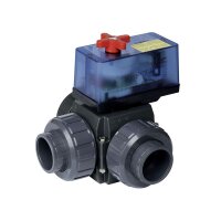 OKU Dreiwegekugelhahn Solar PVC 63 mm, mit elektrischem...