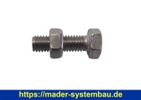 OKU Schraube mit Mutter V2A - M 5 x 16 mm