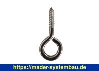 OKU Edelstahlringschrauben 6 mm