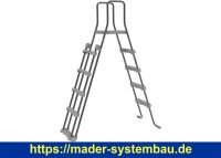 OKU OKU Sicherheitsleiter 4-stufig verzinkt, anwendbar...