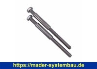 OKU Spannring 400 mm komplett zweiteilig mit 2x Spannschraube M8 x 100 mm und Hülse kurz