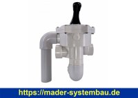 OKU Ventil VS 1 1/2" komplett für QS 600 verrohrt  IG 1 1/2" unverklebt incl. 2 x Dichtring 2 1/4"