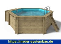 OKU OKU Holzpool EMOTION-FUN Rund 4,1 m Höhe 1,18 m