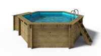 OKU OKU Holzpool EMOTION-FUN Rund 4,1 m Höhe 1,18 m