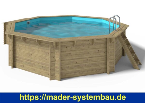 OKU OKU Holzpool EMOTION-FUN Rund 5,1 m Höhe 1,2 m