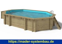 OKU OKU Holzpool EMOTION-FUN Oval 6,57 x 4,07 m Höhe...