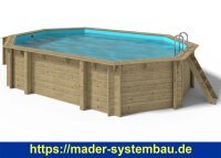 OKU OKU Holzpool EMOTION-FUN Oval 6,57 x 4,57 m Höhe...