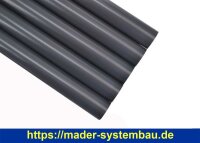 OKU 5 x PVC Rohr Ø 50 mm mit 1,00 m Länge