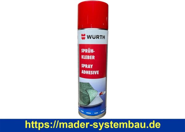 Würth Sprühkleber für Styroporbecken I 500ml