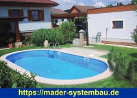 Rundbecken SPLASH - Innenhülle 0,5 mm - Blau -...