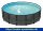 Frame Pool Ø 488 x 122 cm Rattanoptik anthrazit