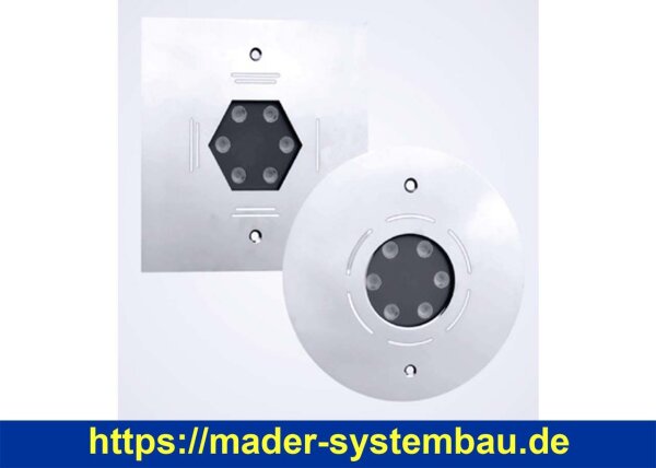Unterwasserscheinwerfer für Trend VAline | Behncke Eva LED A6 | 20W | inkl. Trafo | Multi RGBW | Eckig