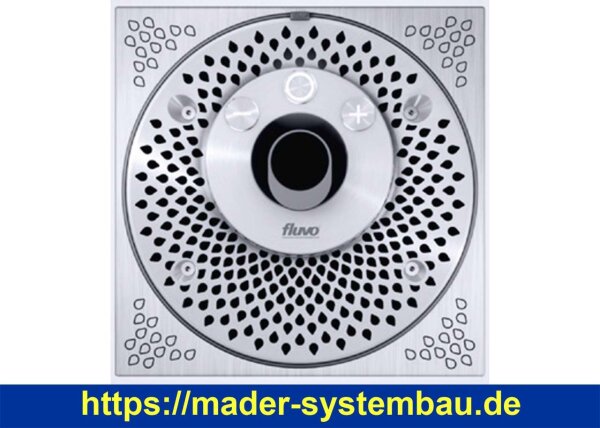 Gegenstromanlage für Trend VAline | Fluvo Xanas Q-line | Inox matt | Sensortaster | 3,0 kW - 60 m³/h