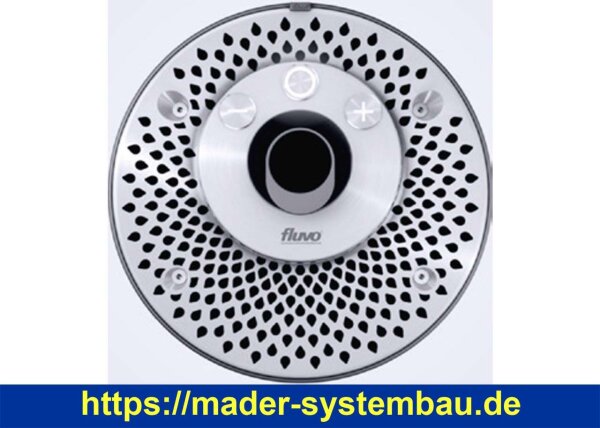 Gegenstromanlage für Trend VAline | Fluvo Xanas | Inox matt | Sensortaster | 3,0 kW - 60 m³/h
