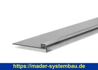 Befestigungsleiste Aluminium | Stange 2 m | Breite 105 mm