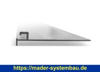 Befestigungsleiste Aluminium | Stange 2 m | Breite 105 mm