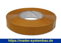 Doppelseitiges PVC-Klebeband 25 mm Breite | 50 lfm