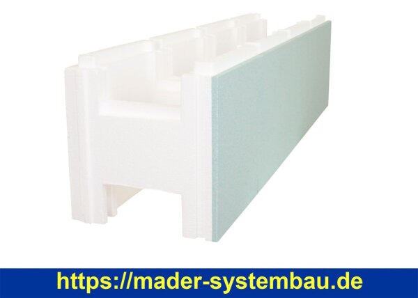 Iglu Kombi 2000 Polystyrol-Steine 100 x 25 x 25 cm | EPS 25 + 1 cm EPS 80 | Styropor