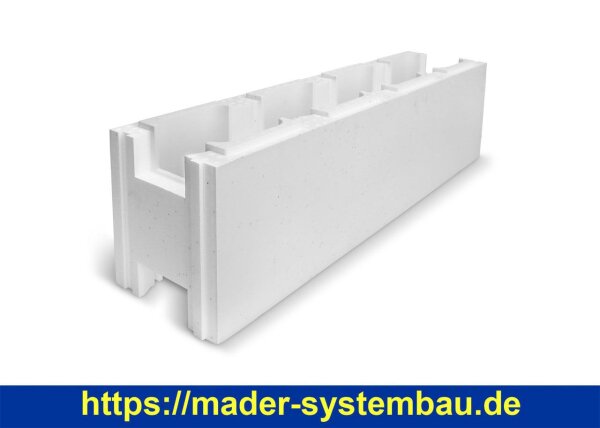 EasyStone Polystyrol Schalungsstein 100 x 25 x 30 cm | EPS 40 | Styropor