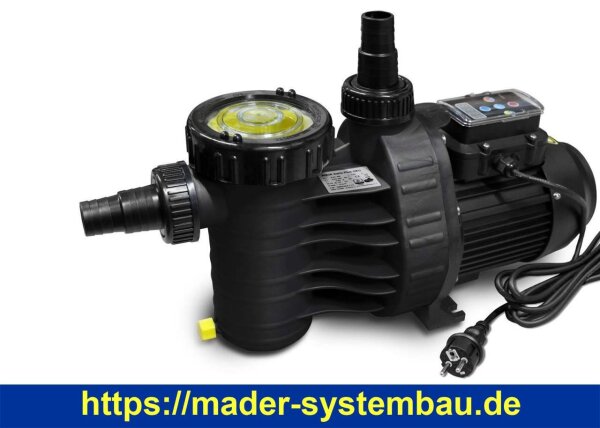 Aqua Technix Poolpumpe Aqua VARIO Plus | Drehzahlpumpe | Schwarz