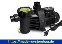 Aqua Technix Poolpumpe Aqua VARIO Plus | Drehzahlpumpe | Schwarz