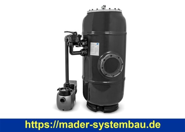 Sandfilteranlage GFK Hochschicht Filterkessel HSF-8 | Ø 950 mm | Speck 6 Wege Side Ventil | 230 V | Inverpro IP30