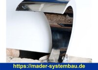 IDEAL Eichenwald Schwalldusche Phoenix V4A - geschwungene Form