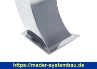 IDEAL Eichenwald Schwalldusche Phoenix V4A - geschwungene Form