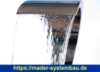 IDEAL Eichenwald Schwalldusche Phoenix V4A - geschwungene Form