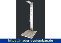 IDEAL Eichenwald Gartendusche Elba | inkl. WPC Plattform
