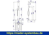 IDEAL Eichenwald Gartendusche Elba | inkl. WPC Plattform