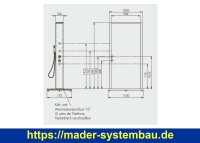 IDEAL Eichenwald Gartendusche Samoa | inkl. WPC Plattform