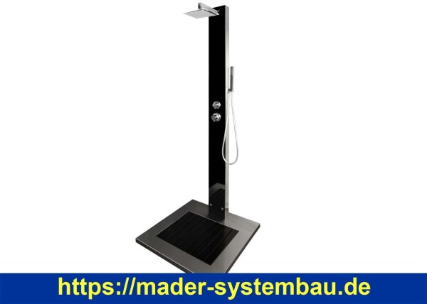 IDEAL Eichenwald Gartendusche Kuba | inkl. WPC Plattform