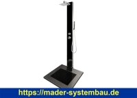 IDEAL Eichenwald Gartendusche Kuba | inkl. WPC Plattform