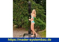 IDEAL Eichenwald Gartendusche Kuba | inkl. WPC Plattform