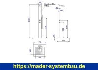 IDEAL Eichenwald Gartendusche Kuba | inkl. WPC Plattform
