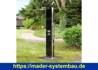 IDEAL Eichenwald Gartendusche Kuba SOLAR | ohne Plattform