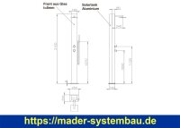 IDEAL Eichenwald Gartendusche Tobago SOLAR | ohne Plattform