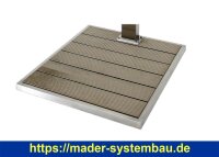 WPC Plattform für IDEAL Eichenwald Gartendusche |...