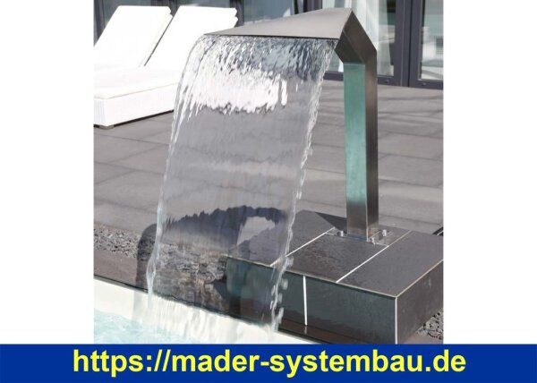 IDEAL Eichenwald Schwalldusche Arizona V4A | schmale gerade eckige Form
