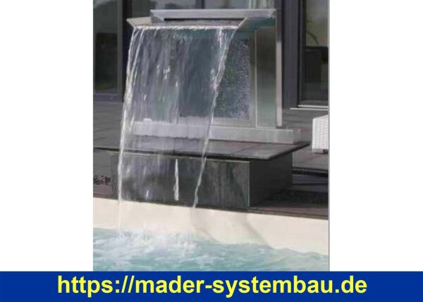 IDEAL Eichenwald Schwalldusche Aquarius V4A und Acrylglas | gerade, eckige Form