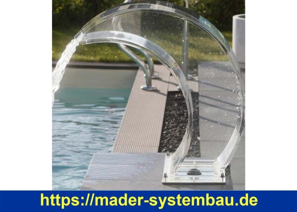 IDEAL Eichenwald Schwalldusche Tropic LED Acrylglas | zum Aufdübeln oder einbetonieren