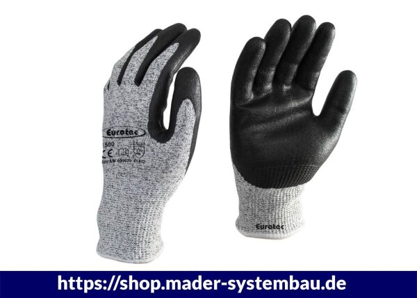 Eurotec Arbeitshandschuhe E500 XL Schnittschutz - CutFit VE:10