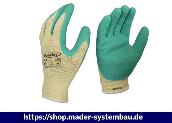 Eurotec Arbeitshandschuhe E900 S Nässeschutz - AquaGrip Plus VE:12