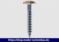 Eurotec Color-Fassadenschraube; Edelstahl A2; TX20; blank 4,8 x 25 mm VE:250