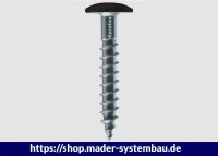Eurotec Color-Fassadenschraube; Edelstahl A2; TX20; blank 4,8 x 25 mm VE:250