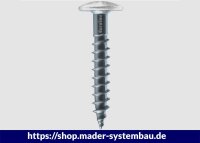 Eurotec Color-Fassadenschraube; Edelstahl A2; TX20; blank 4,8 x 25 mm VE:250